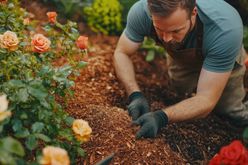 Trociny do roślin w ogródku