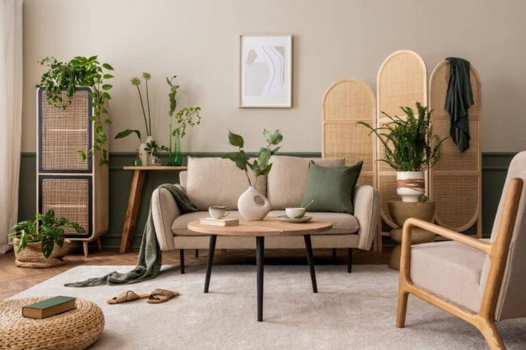 beżowy we wnętrzach